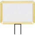 Lavi Industries , Horizontal Fixed Sign Frame, , 7" x 11", Slotted, Gold 50-1130F7H-S/GD